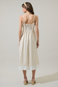 Alanah Linen Senia Midi Dress