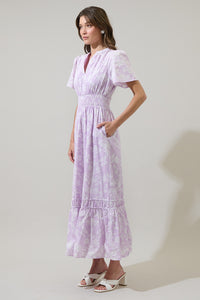 Emme Floral Demie Smocked Maxi Dress