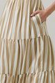 Valera Striped Trisha Tiered Midi Dress