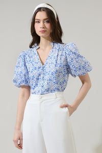 Maisie Floral Idara Button Down Top