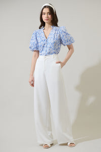 Maisie Floral Idara Button Down Top