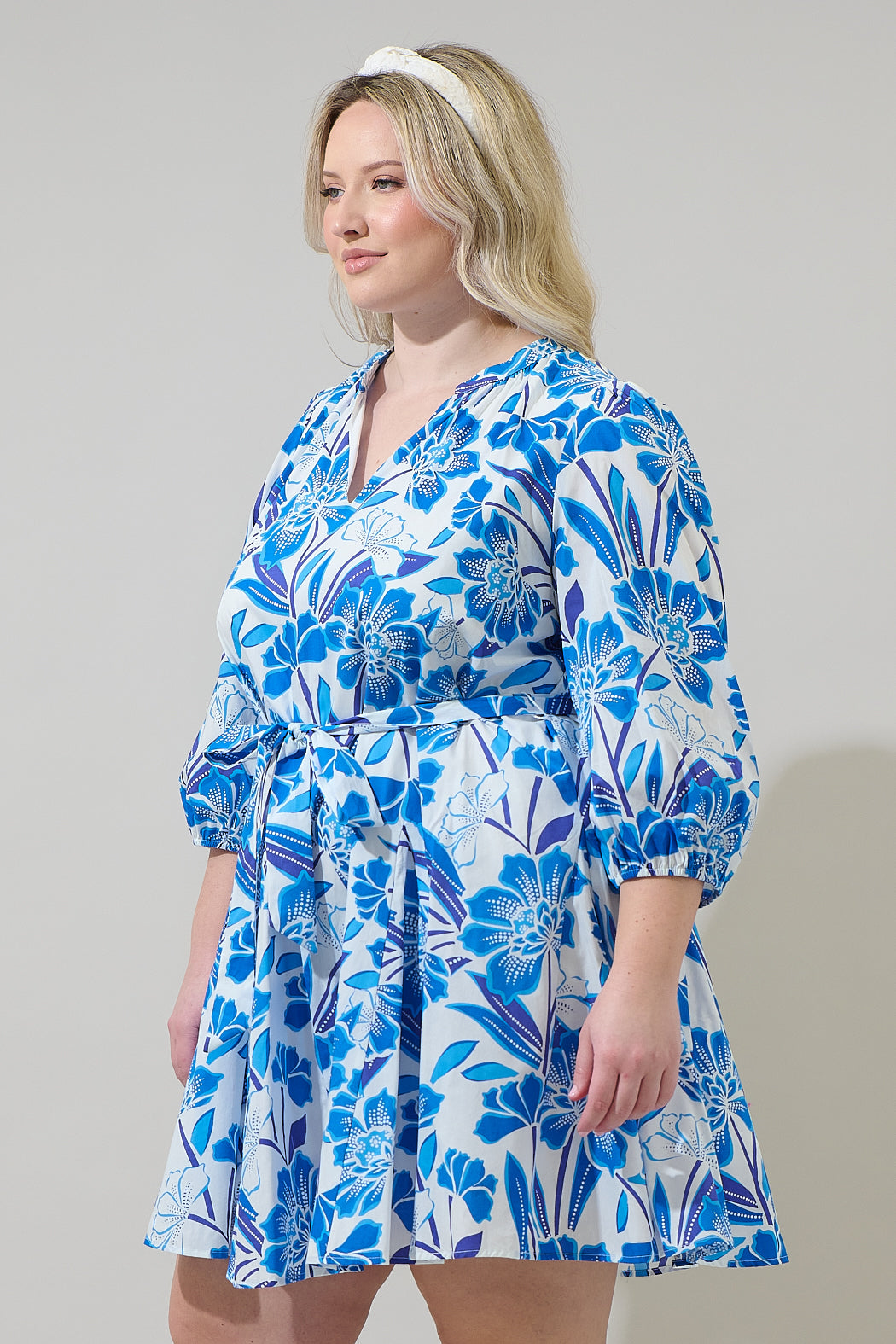 floral flare mini dress Cosmo Floral Flare Mini Dress ORANGE-MULTI / M by Sugarlips