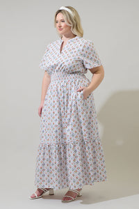 Lara Floral Belraj Poplin Maxi Dress Curve