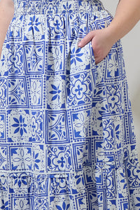 Arbor Tile Belraj Poplin Maxi Dress Curve