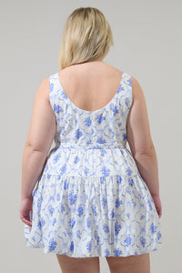 Nia Floral Drea Bubble Mini Dress Curve