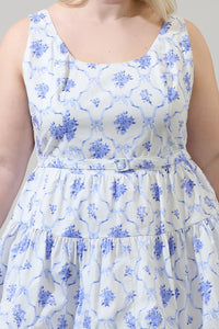 Nia Floral Drea Bubble Mini Dress Curve