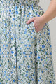 Hilo Floral Cecil Smocked Midi Dress Curve