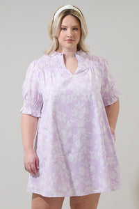 Emme Floral Hera Shift Mini Dress Curve