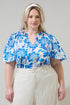 Maci Floral Eve Poplin Top Curve