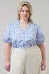 Maisie Floral Idara Button Down Top Curve