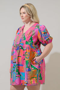Lanus City Jerome Shift Mini Dress Curve