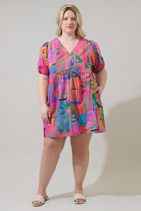 Lanus City Jerome Shift Mini Dress Curve