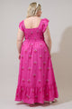 Scarlett Floral Mazy Smocked Maxi Dress Curve