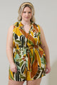 Renia Tropical Miley Sleeveless Blouse Curve
