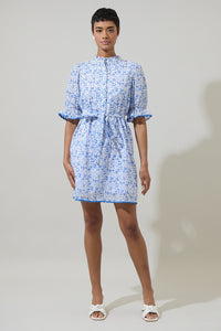 Maisie Floral Miana Button Up Mini Dress