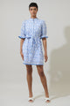 Maisie Floral Miana Button Up Mini Dress