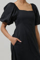 Coraly Xena Puff Sleeve Maxi Dress