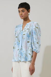 Leida Floral Tiva Long Sleeve Blouse