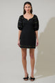 Jenner Puff Sleeve Mini Dress