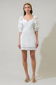 Jenner Puff Sleeve Mini Dress