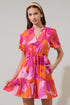 Merim Floral Amo Button Up Mini Dress