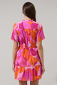 Merim Floral Amo Button Up Mini Dress