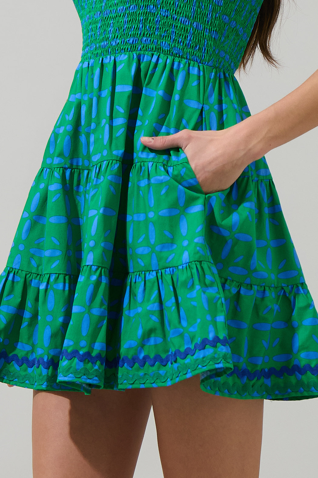 Prism Play Remi One Shoulder Mini Dress GREEN-BLUE / S by Sugarlips Prism Play Remi One Shoulder Mini Dress GREEN-BLUE / S by Sugarlips