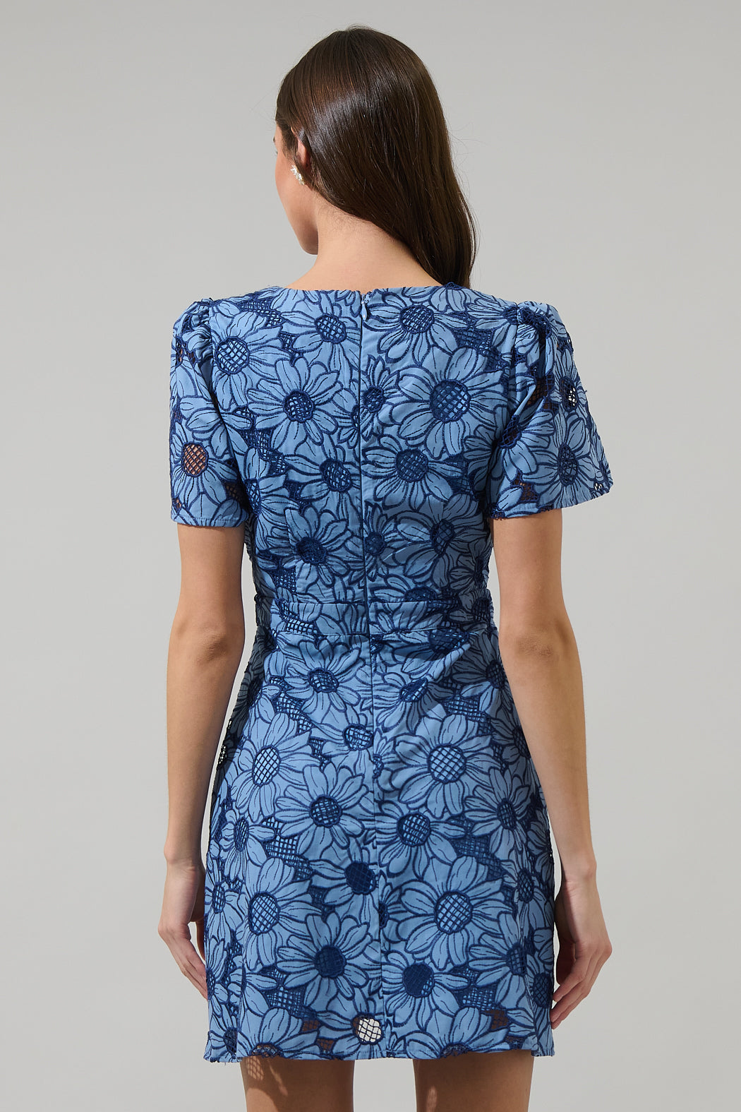 tayla floral mini dress Tayla Floral Mini Dress Navy Multi / M