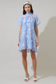 Jule Floral Berny Organza Mini Dress