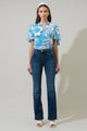 Sharron Bloom Collins Ruffle Top