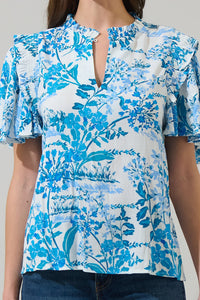 Sharron Bloom Collins Ruffle Top