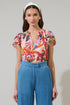 Hatley Floral Hessa Ruffle Blouse