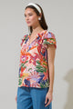 Hatley Floral Hessa Ruffle Blouse