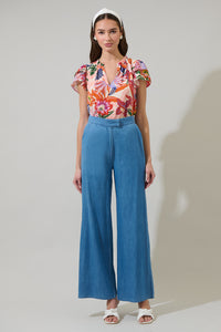 Hatley Floral Hessa Ruffle Blouse