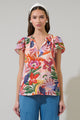 Hatley Floral Hessa Ruffle Blouse