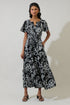 Haylie Floral Palmer Poplin Tiered Maxi Dress