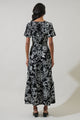 Haylie Floral Palmer Poplin Tiered Maxi Dress