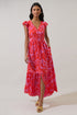 Rania Floral Evianna Flutter Maxi Dress