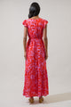 Rania Floral Evianna Flutter Maxi Dress
