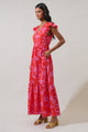 Rania Floral Evianna Flutter Maxi Dress