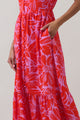 Rania Floral Evianna Flutter Maxi Dress
