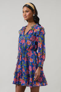 Wendey Floral Idra Ruffle Chiffon Dress