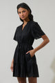Amo Button Up Mini Dress
