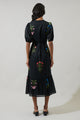 Hester Floral Beth Button Down Midi Dress