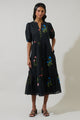 Hester Floral Beth Button Down Midi Dress