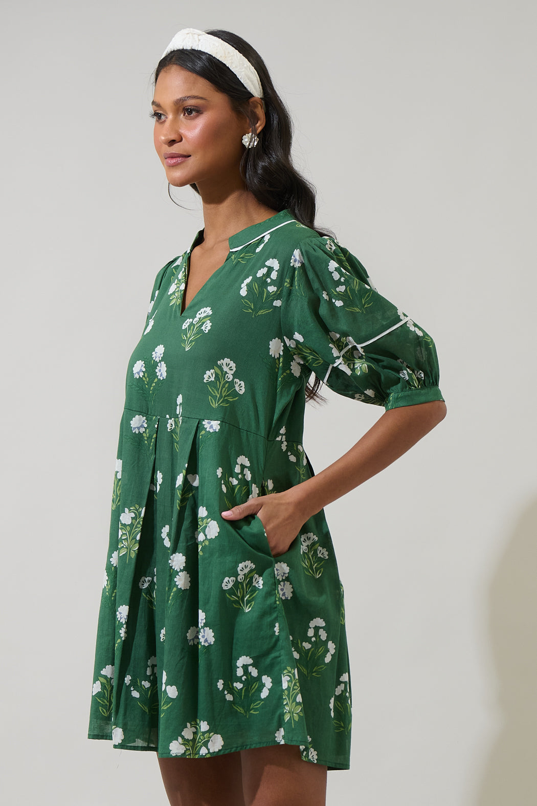 Kestrel Floral Fawna Shift Mini Dress Sugarlips