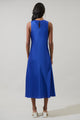 Saisha Satin Midi Dress