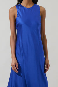 Saisha Satin Midi Dress