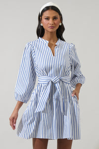 Maisy Striped Leola Shift Mini Dress