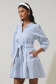 Maisy Striped Leola Shift Mini Dress